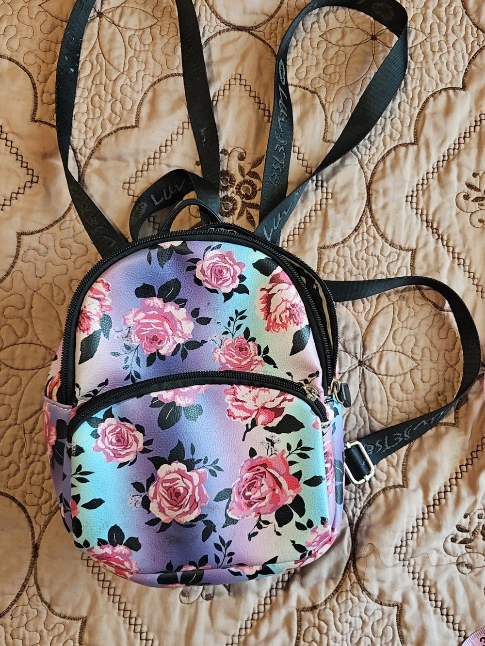 floral mini backpack